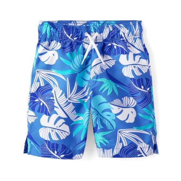 The Children's Place Other - 4/$25 The Children’s Place Boys Swim Trunks Size XXL 16 Blue Tropical Vacation